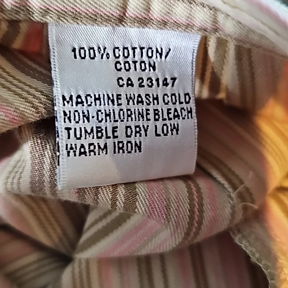 3/$25 Talbots Size 4 Vertical Stripe Pants Pink Taupe
